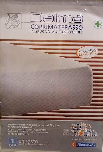 COPRIMATERASSO CONFORT IN SPUGNA JAQUARD MATRIMONIALE