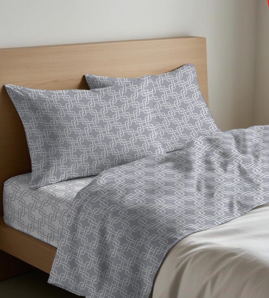 COMPLETO LETTO UNA PIAZZA E MEZZA COTONE AUDREY