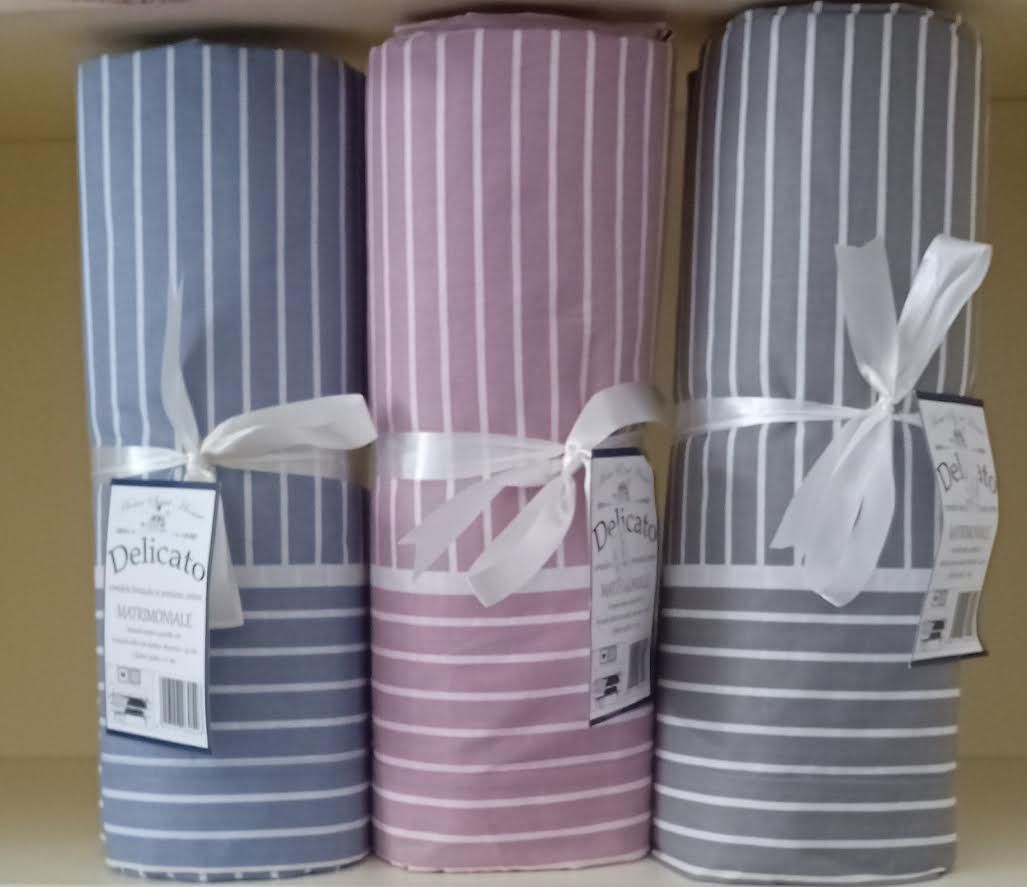 COMPLETO LENZUOLA COTONE MISURA FRANCESE HOME SWEET HOME