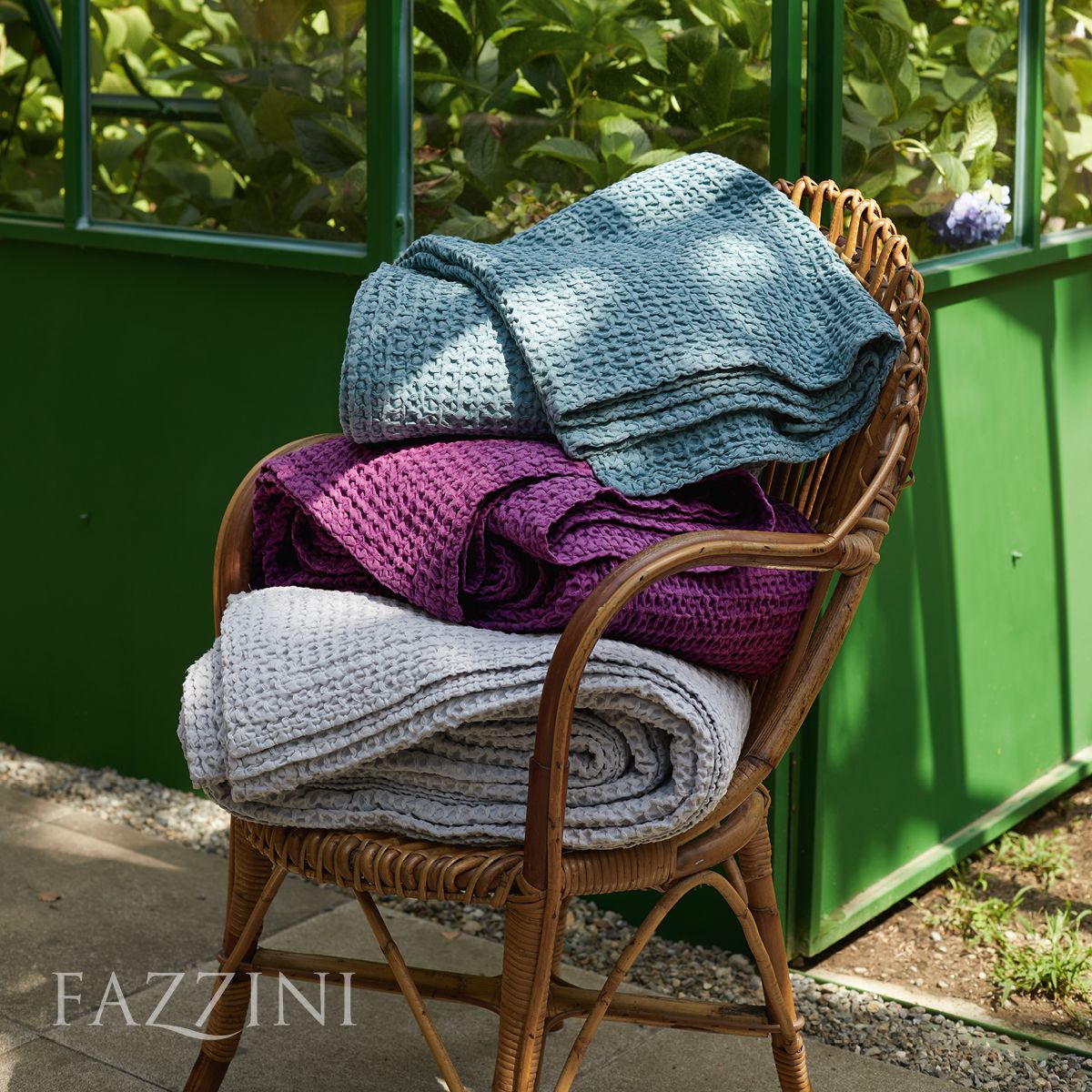 PAPIRO COPRILETTO MATRIMONIALE IN COTONE  FAZZINI