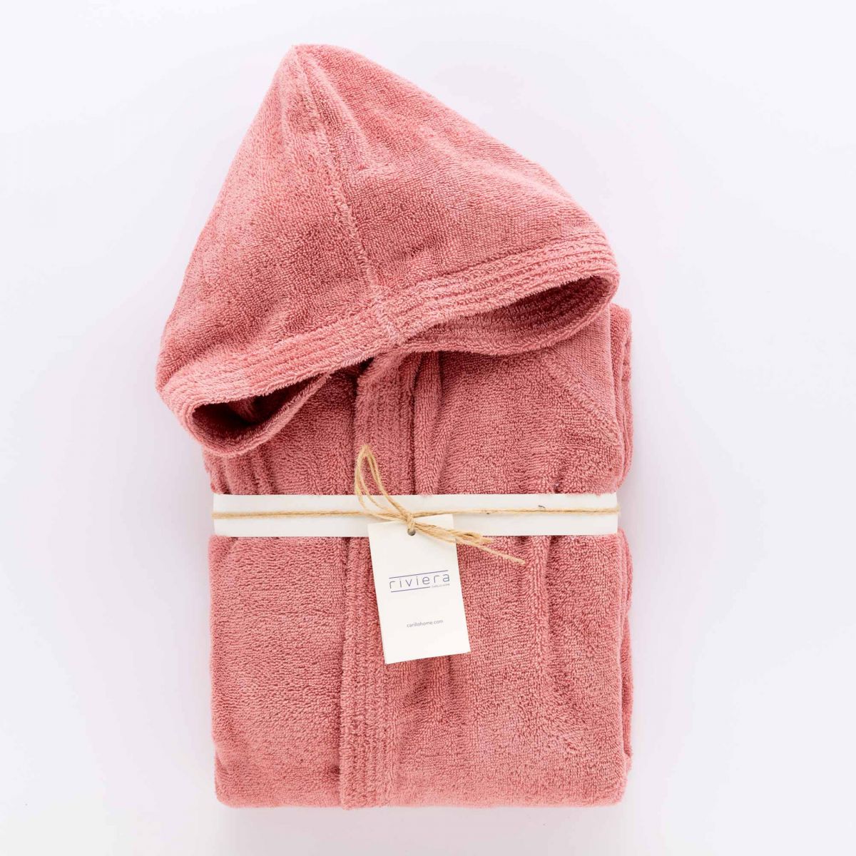 ACCAPPATOIO CON CAPPUCCIO JAQUARD GROOVY STRIPE RIVIERA