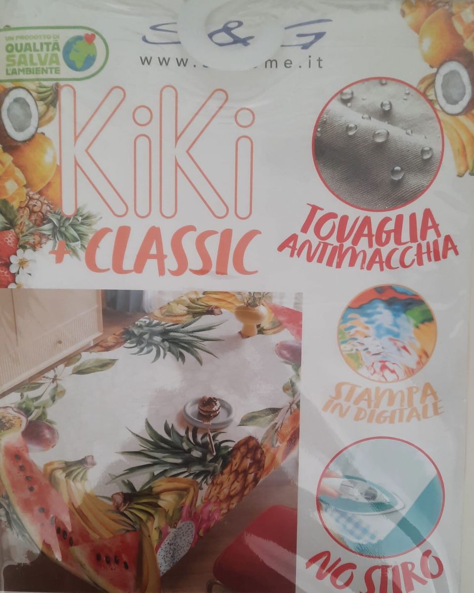 KIKI CLASSIC DISEGNO LEMON TOVAGLIA  ANTIMACCHIA NO STIRO CON STAMPA DIGITALE 140X240