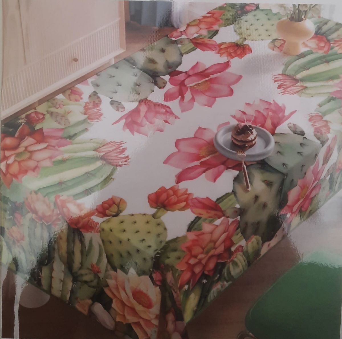 KIKI CLASSIC DISEGNO ANANAS E ANGURIA TOVAGLIA ANTIMACCHIA NO STIRO CON STAMPA DIGITALE 140X180