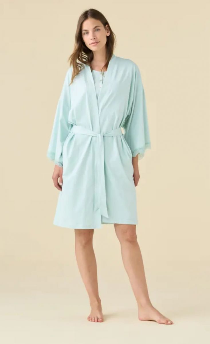 NOI DI NOTTE ART. LA3515 CAMICIA DA NOTTE ESTIVA COTONE SPALLINA COLLO A V E ROUCHES