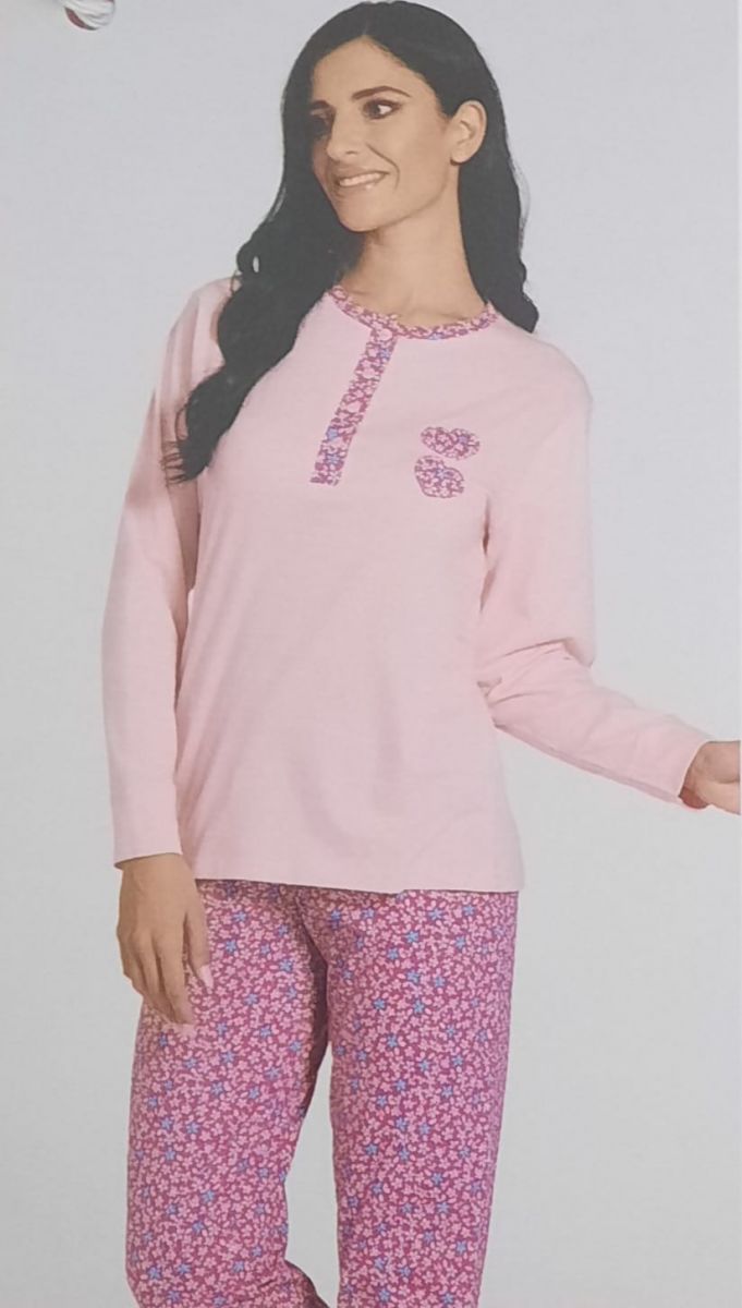 PIGIAMA DONNA PANTALONE LUNGO E MANICA LUNGA NOI DI NOTTE FA9023