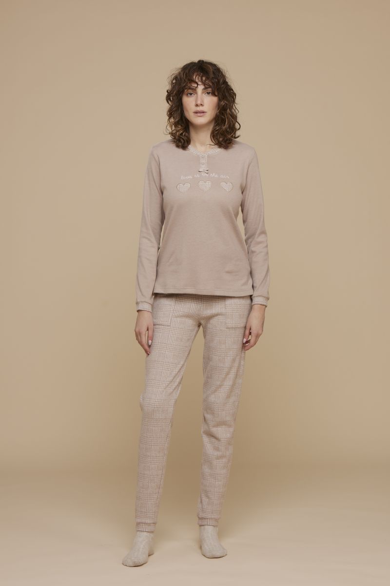 PIGIAMA DONNA ORSETTO PUNTO MILANO 24D2517 BIANCALUNA KISSIMO