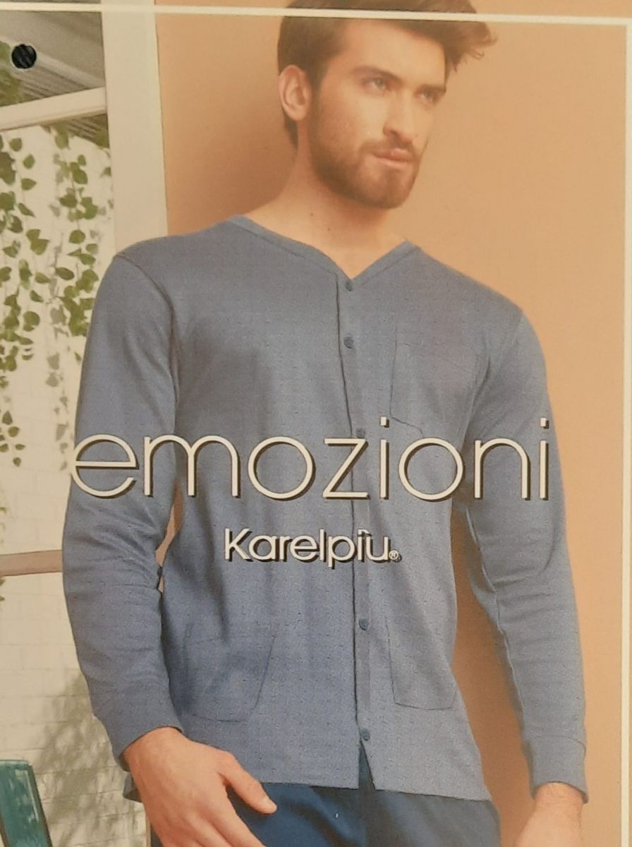 PIGIAMA UOMO COTONE MANICA CORTA E PANTALONE LUNGO E CORTO  SV67103U KARELPIU VANUE'