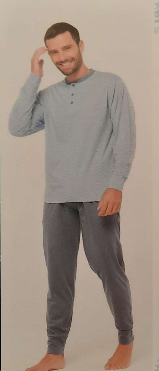 PIGIAMA UOMO COTONE MANICA CORTA PANALONE CORTO NOI DI NOTTE FC2865AB