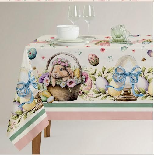 TOVAGLIA PASQUA X12 IN PURO COTONE CM.140X250 FRIENDS