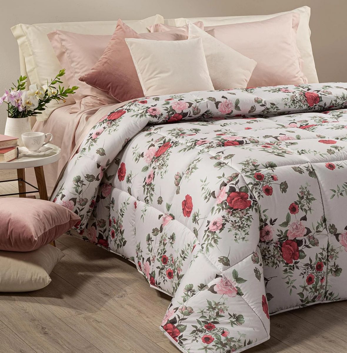 TRAPUNTA CALEFFI MATRIMONIALE IN MORBIDA MICROFIBRA STILL 260X265