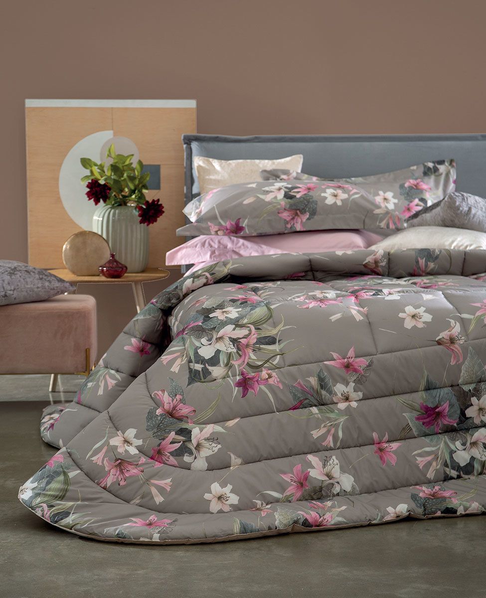 TRAPUNTA MATRIMONIALE IN PERCALLE PEONY